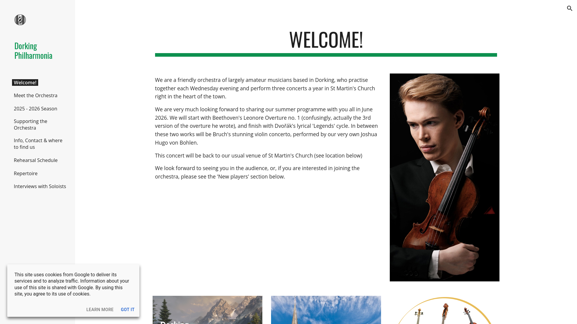 Website screenshot
