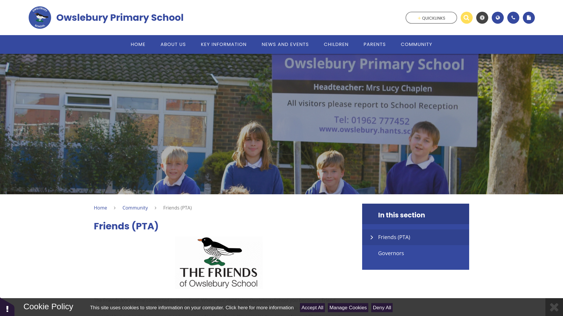 Website screenshot