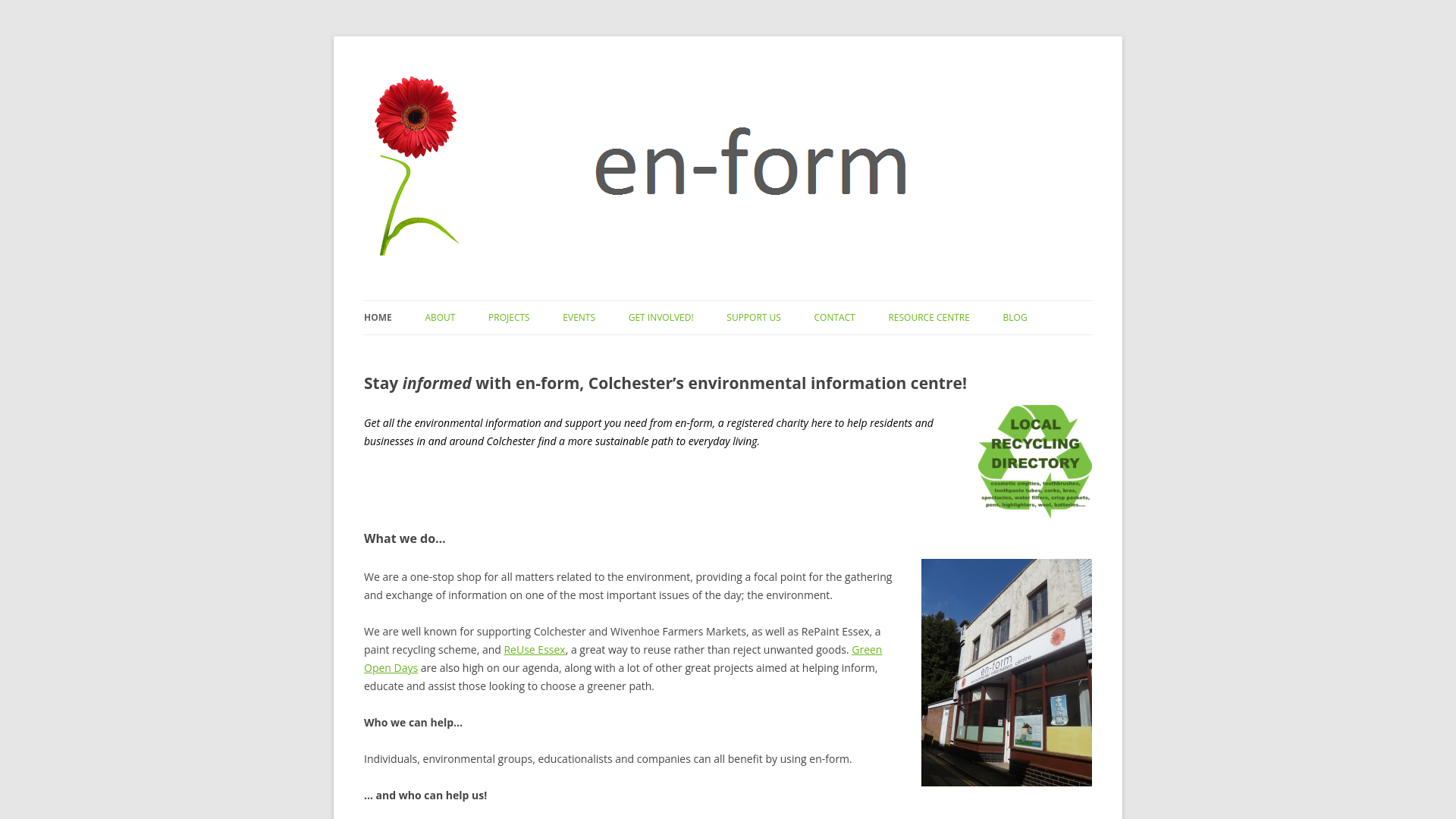 Website screenshot