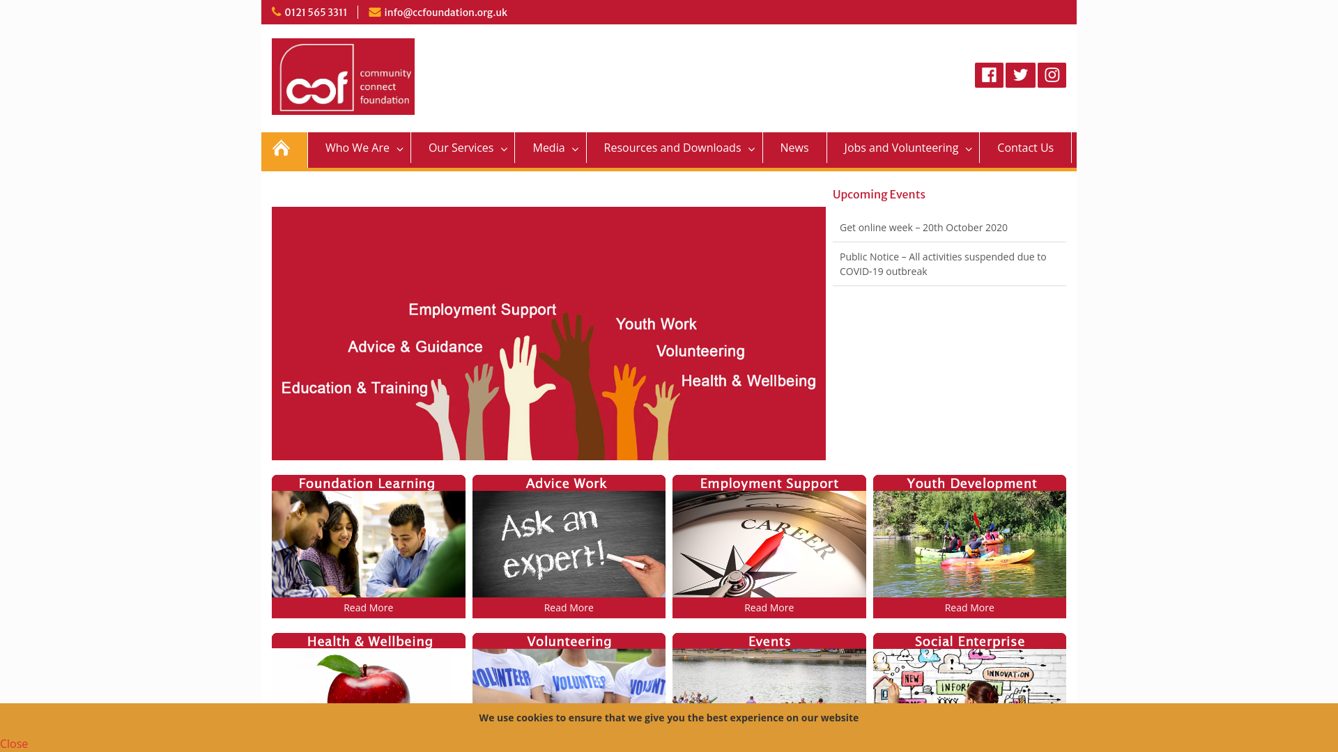 Website screenshot
