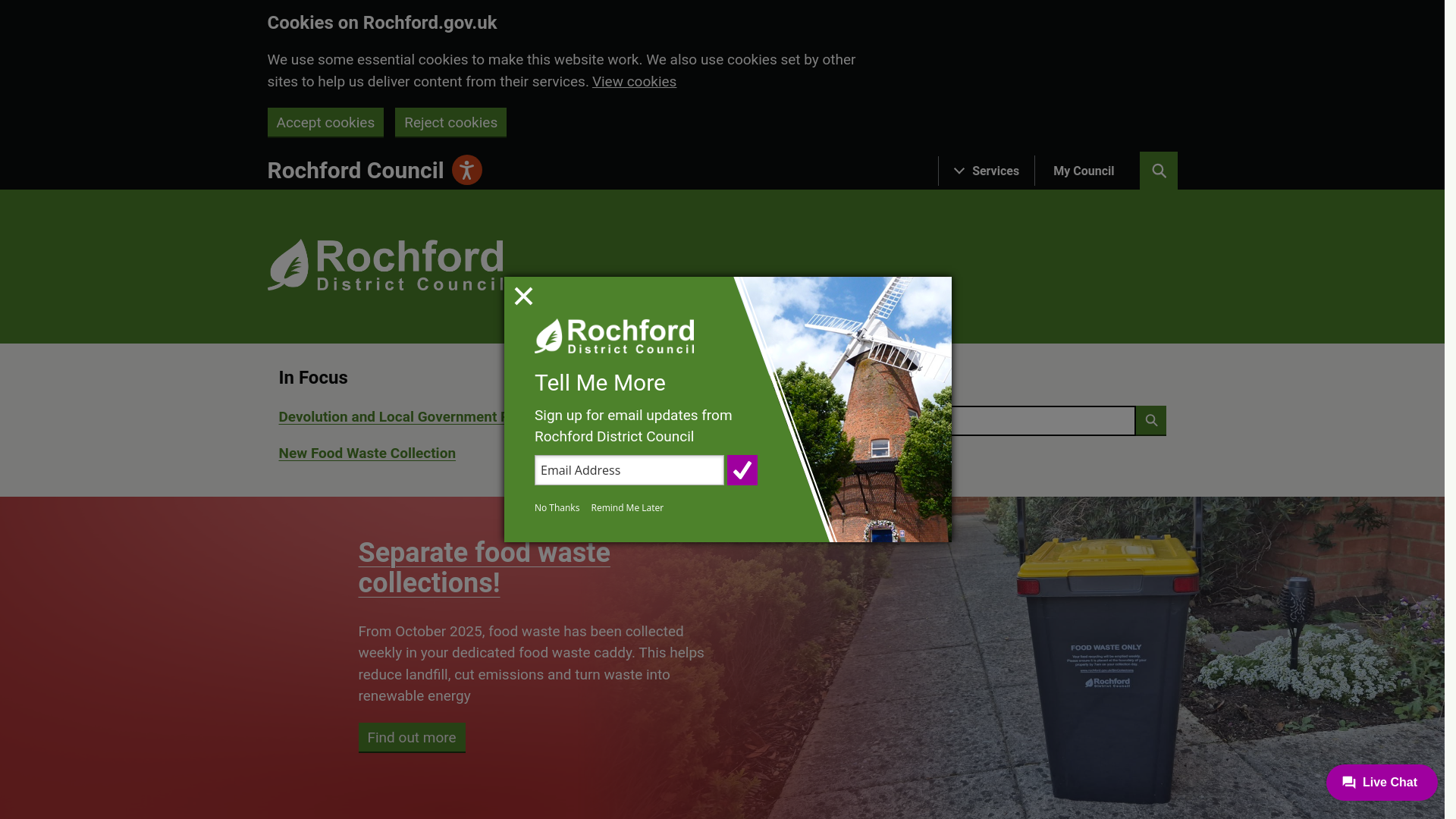 Website screenshot