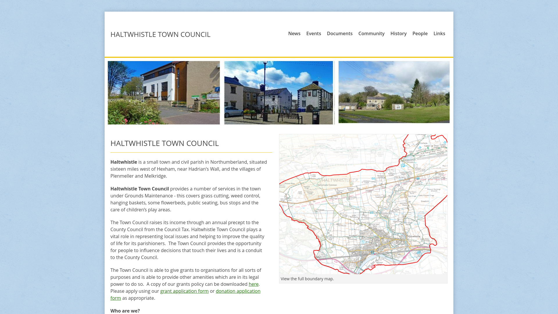 Website screenshot