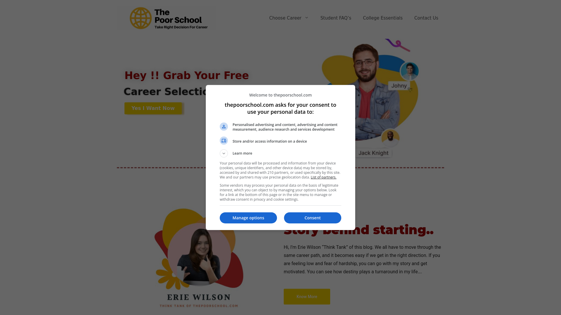 Website screenshot
