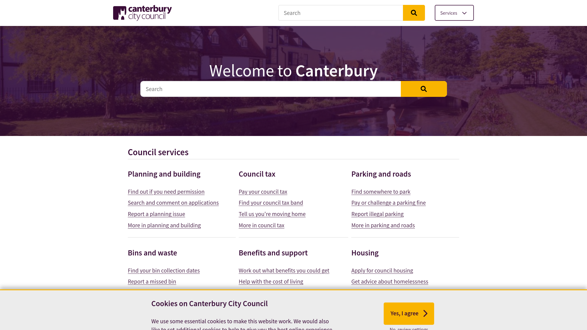 Website screenshot