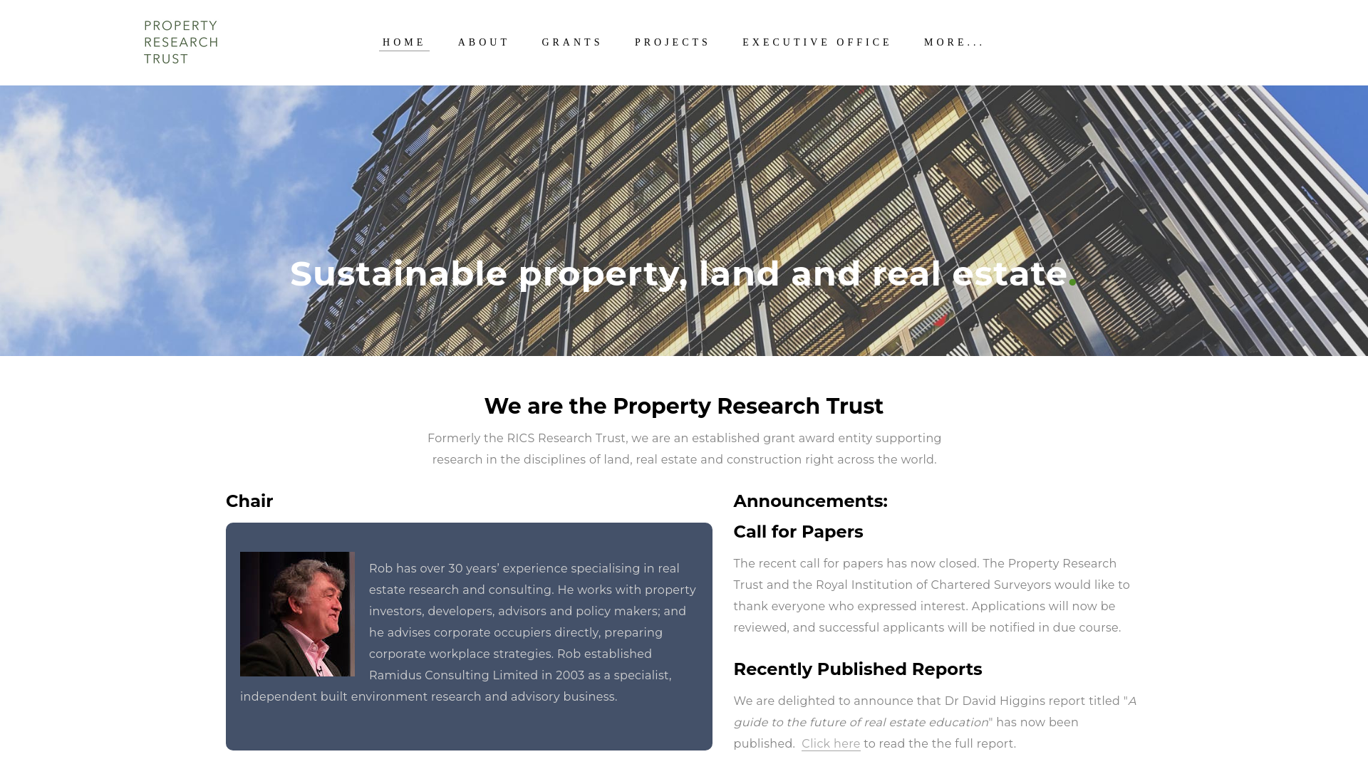 Website screenshot