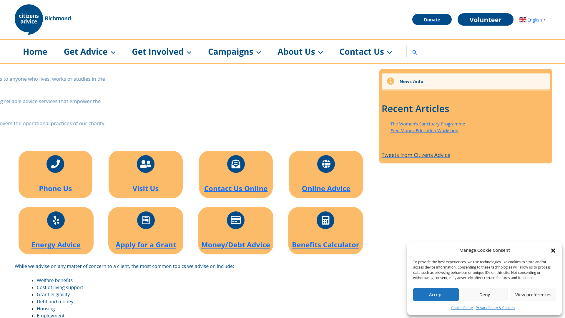 Website screenshot