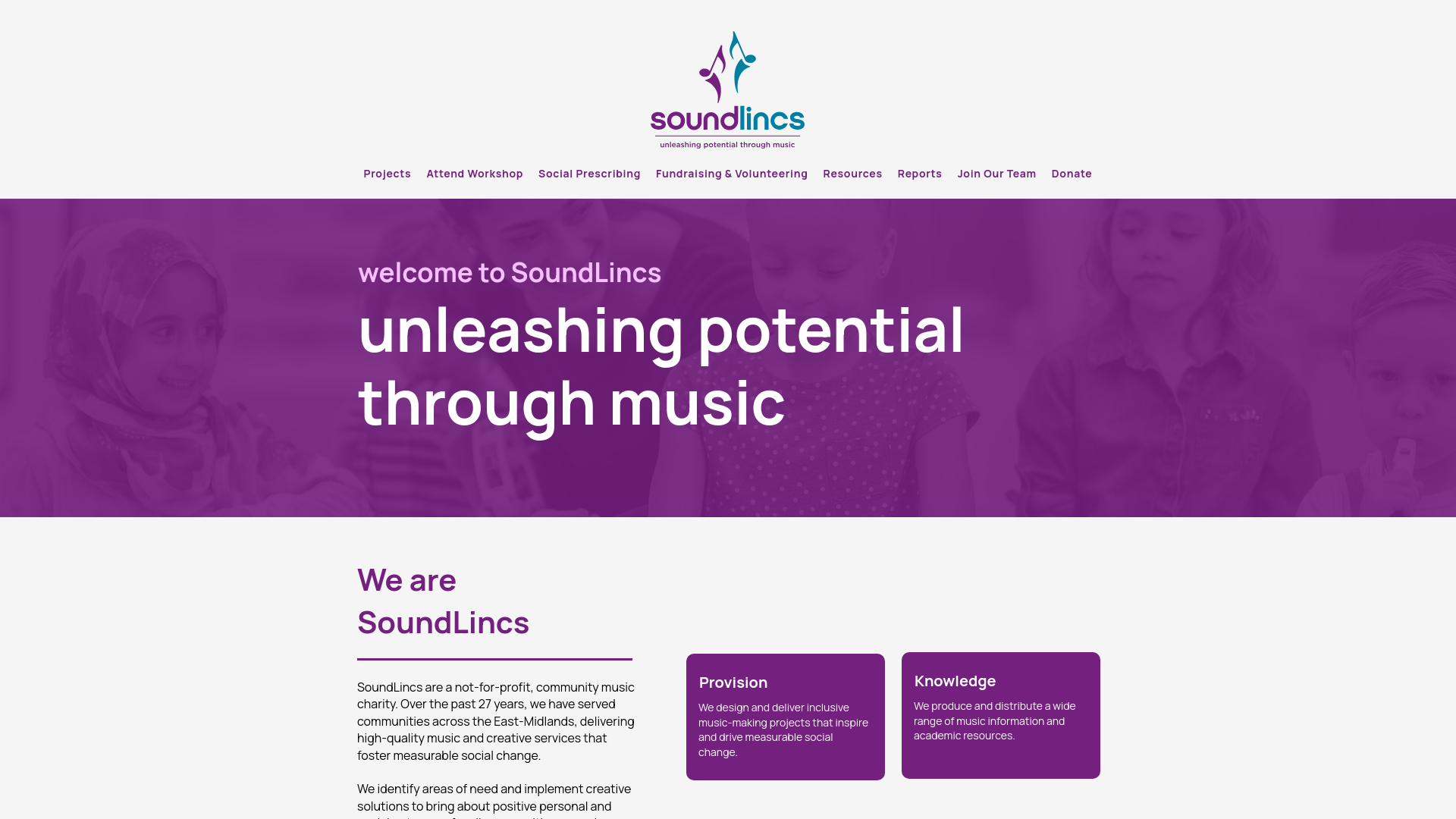 Website screenshot