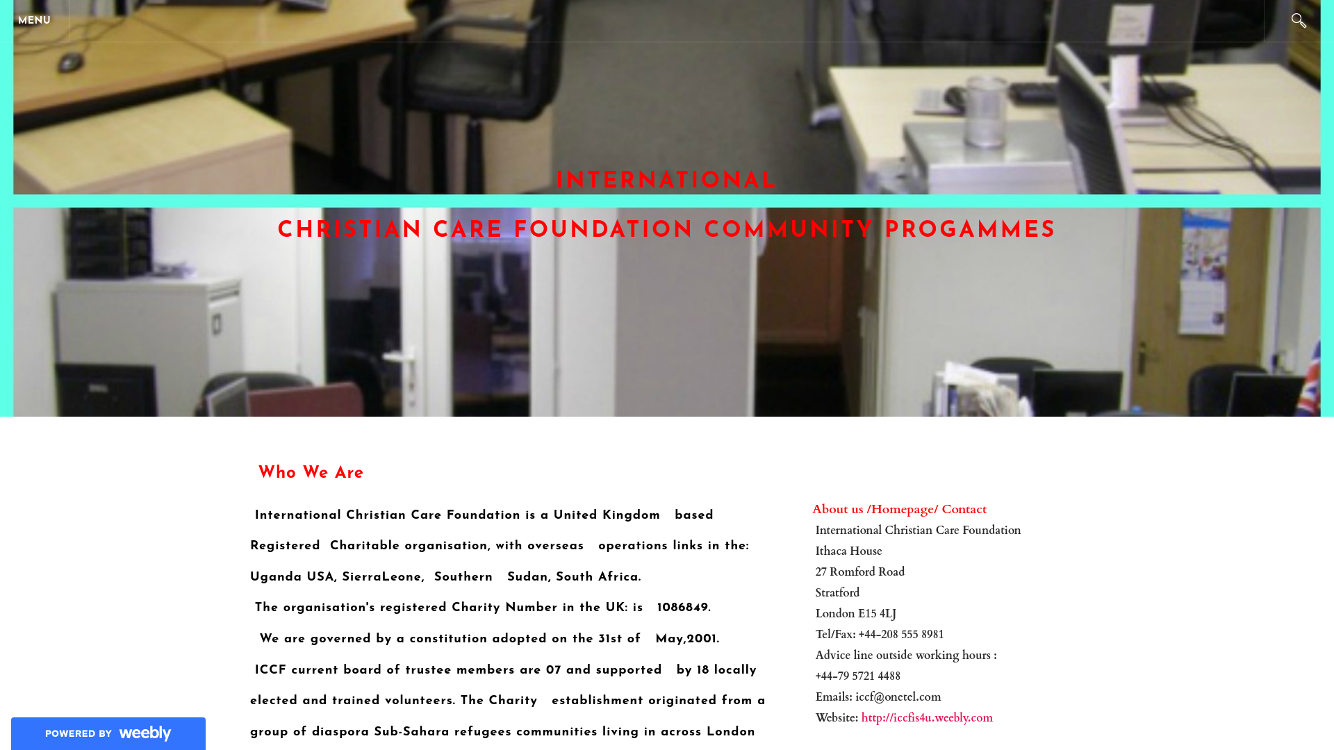 Website screenshot