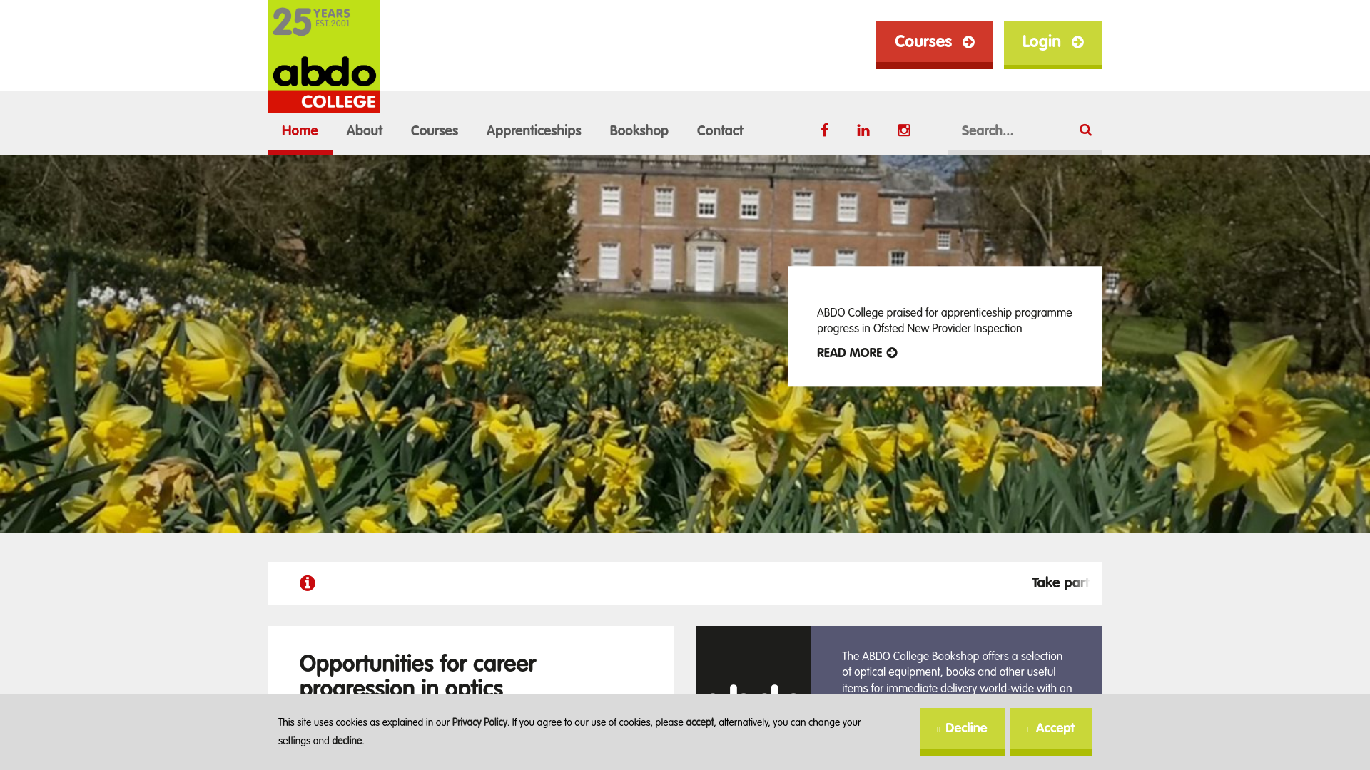 Website screenshot