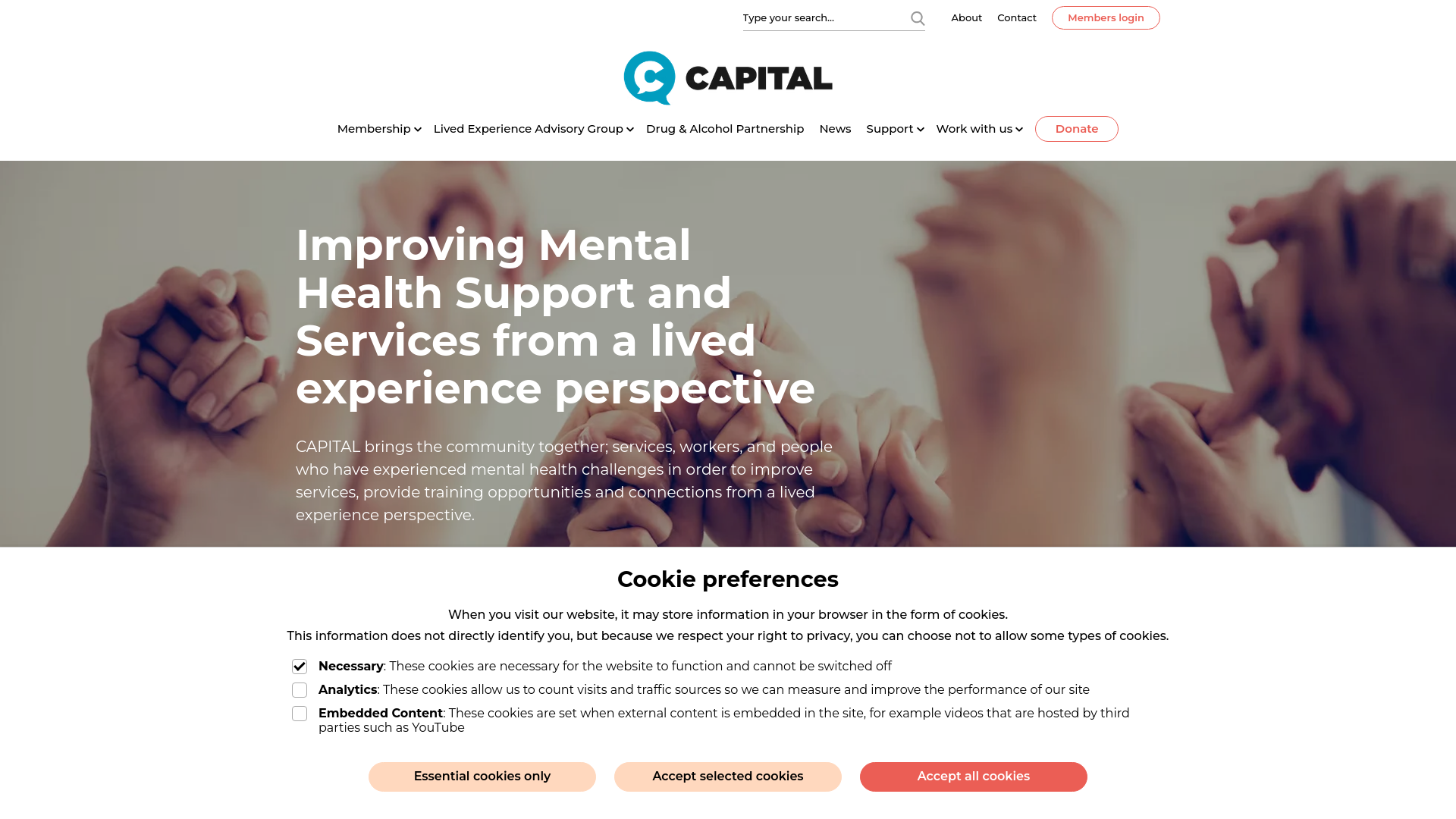Website screenshot