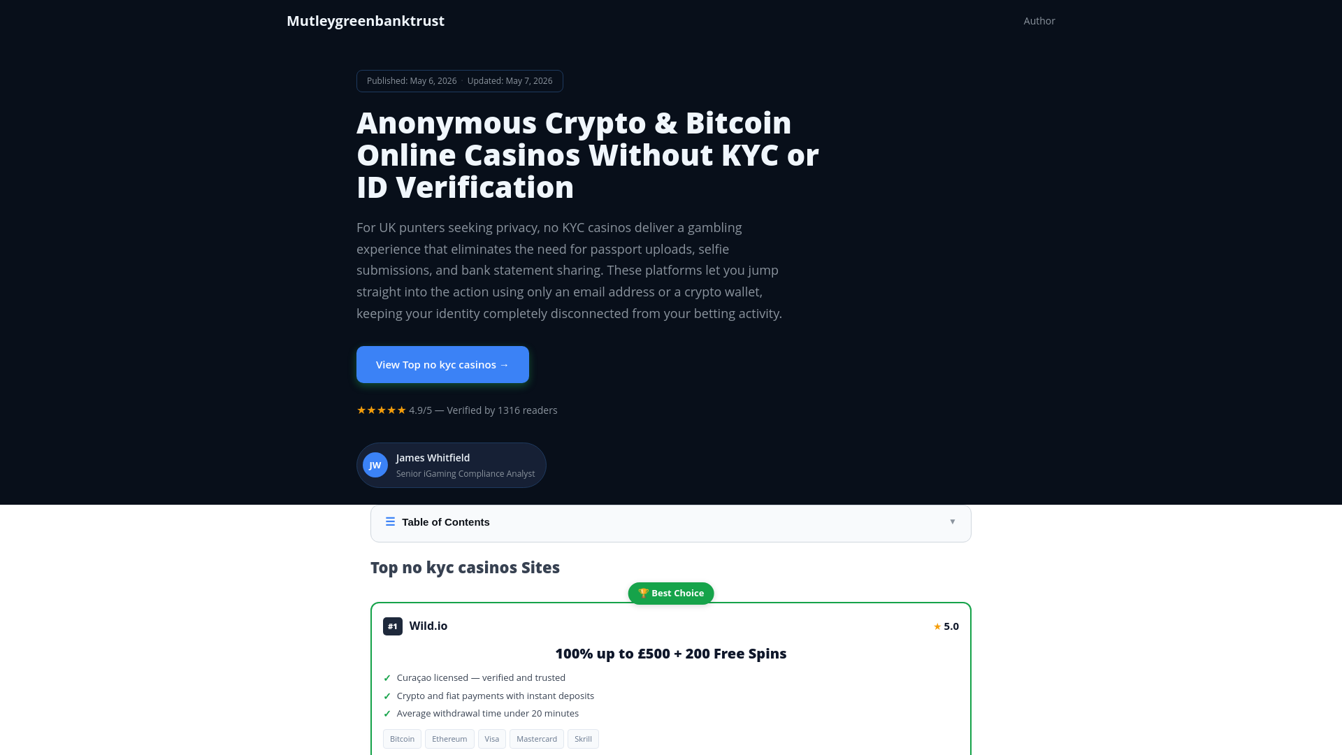 Website screenshot