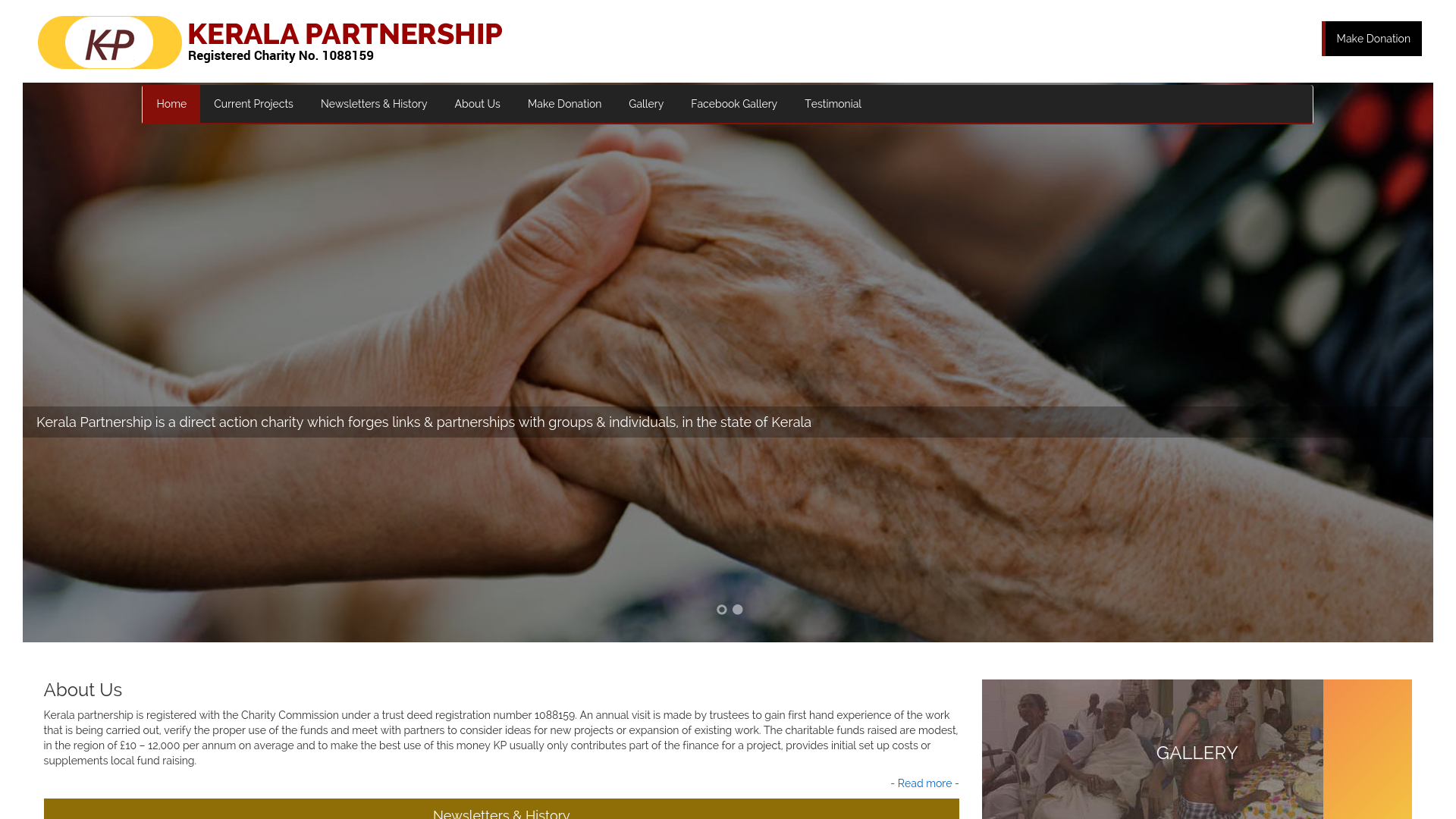 Website screenshot