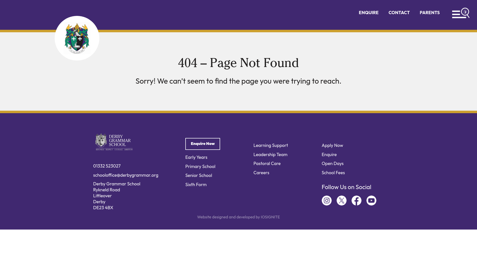 Website screenshot