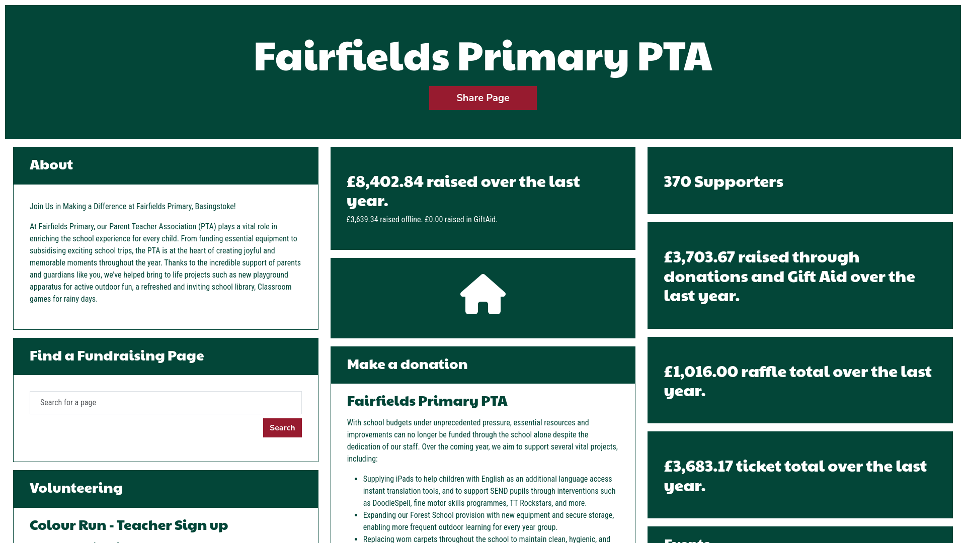 Website screenshot