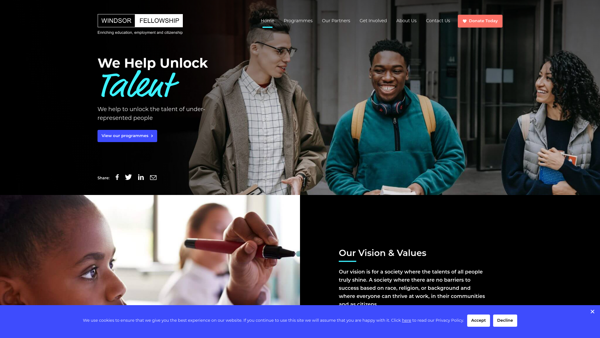 Website screenshot