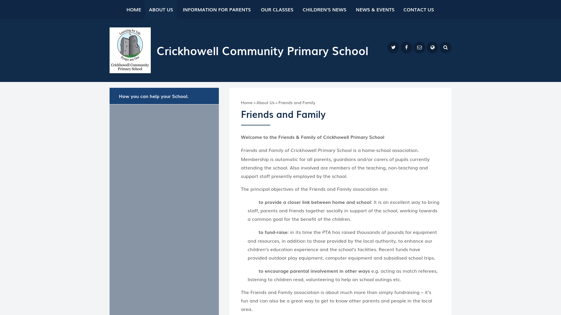 Website screenshot