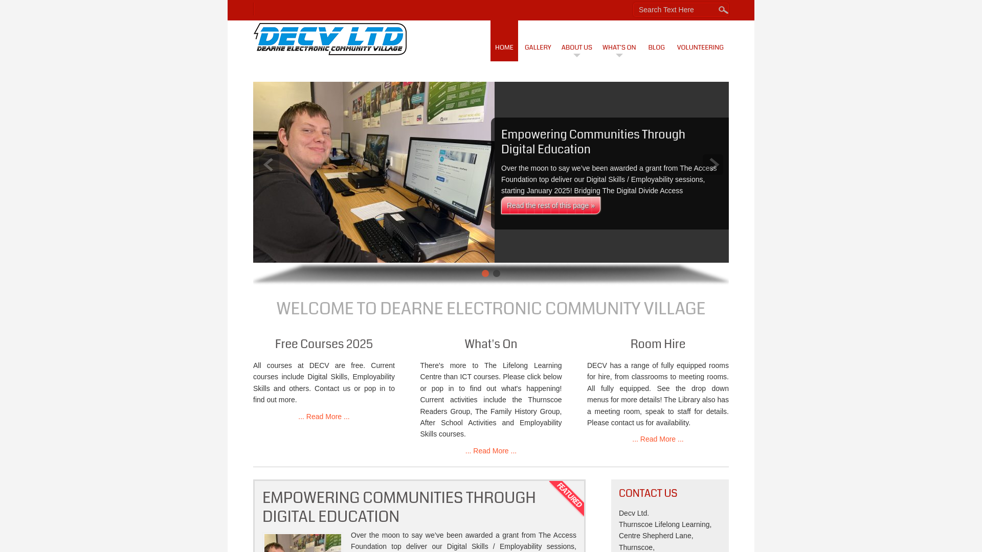 Website screenshot