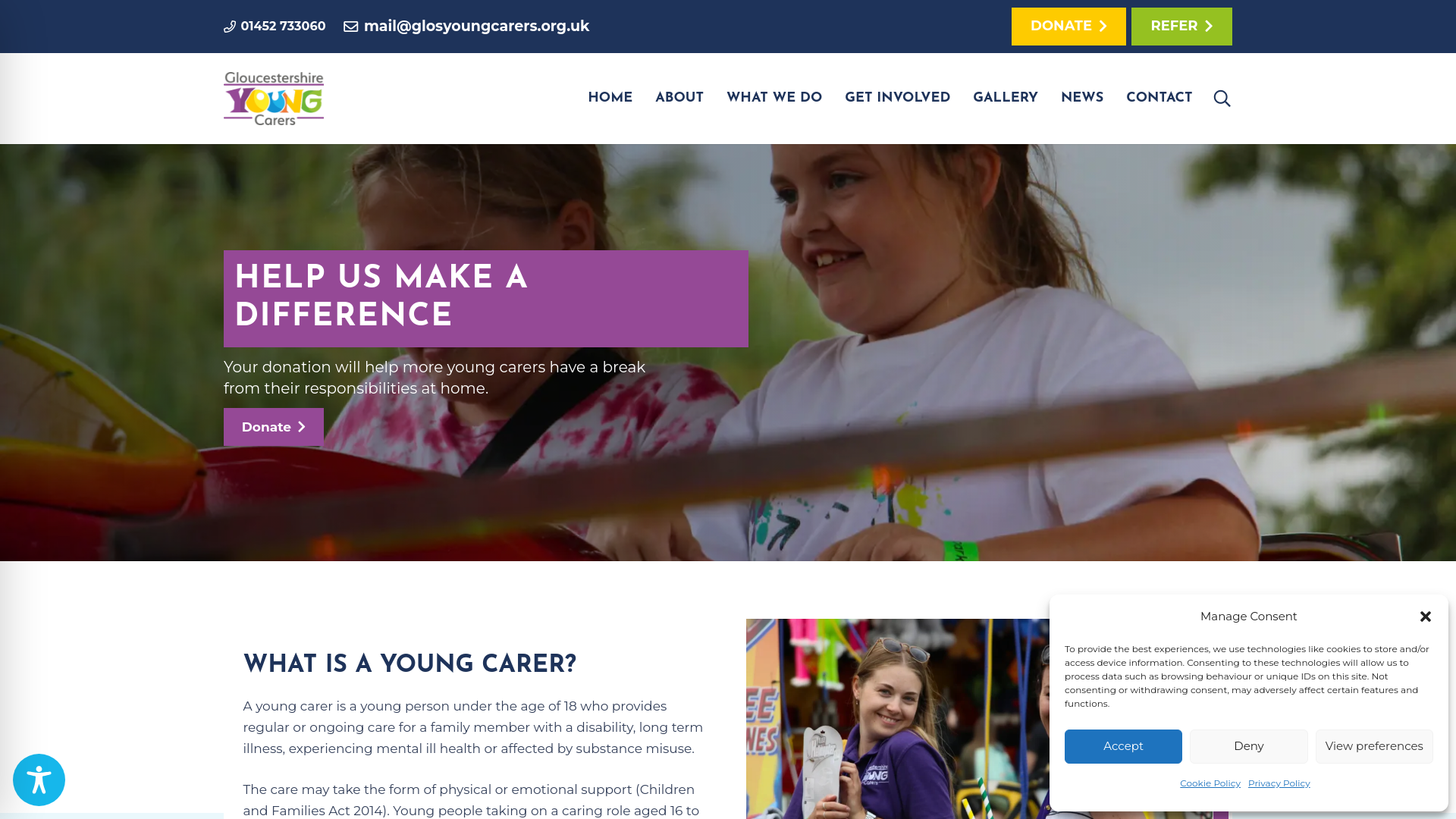 Website screenshot