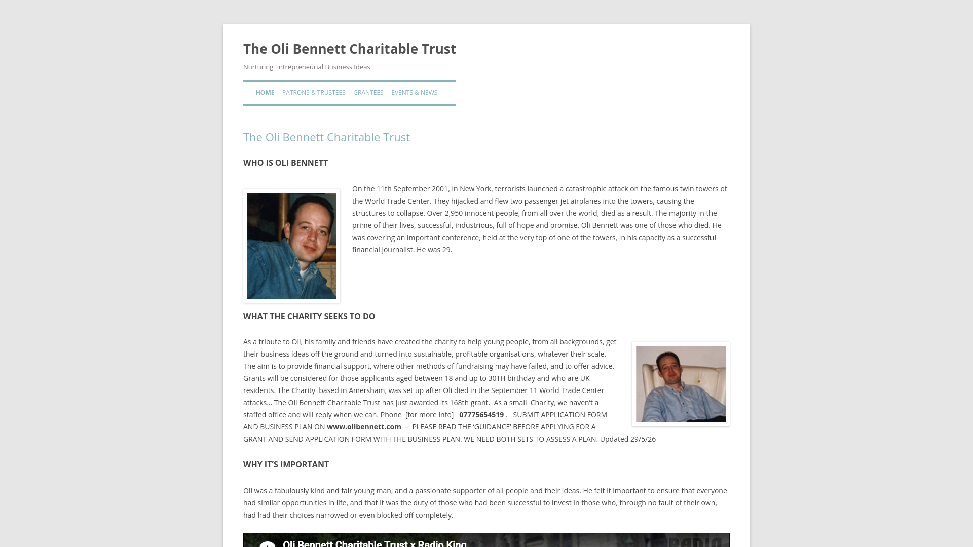 Website screenshot