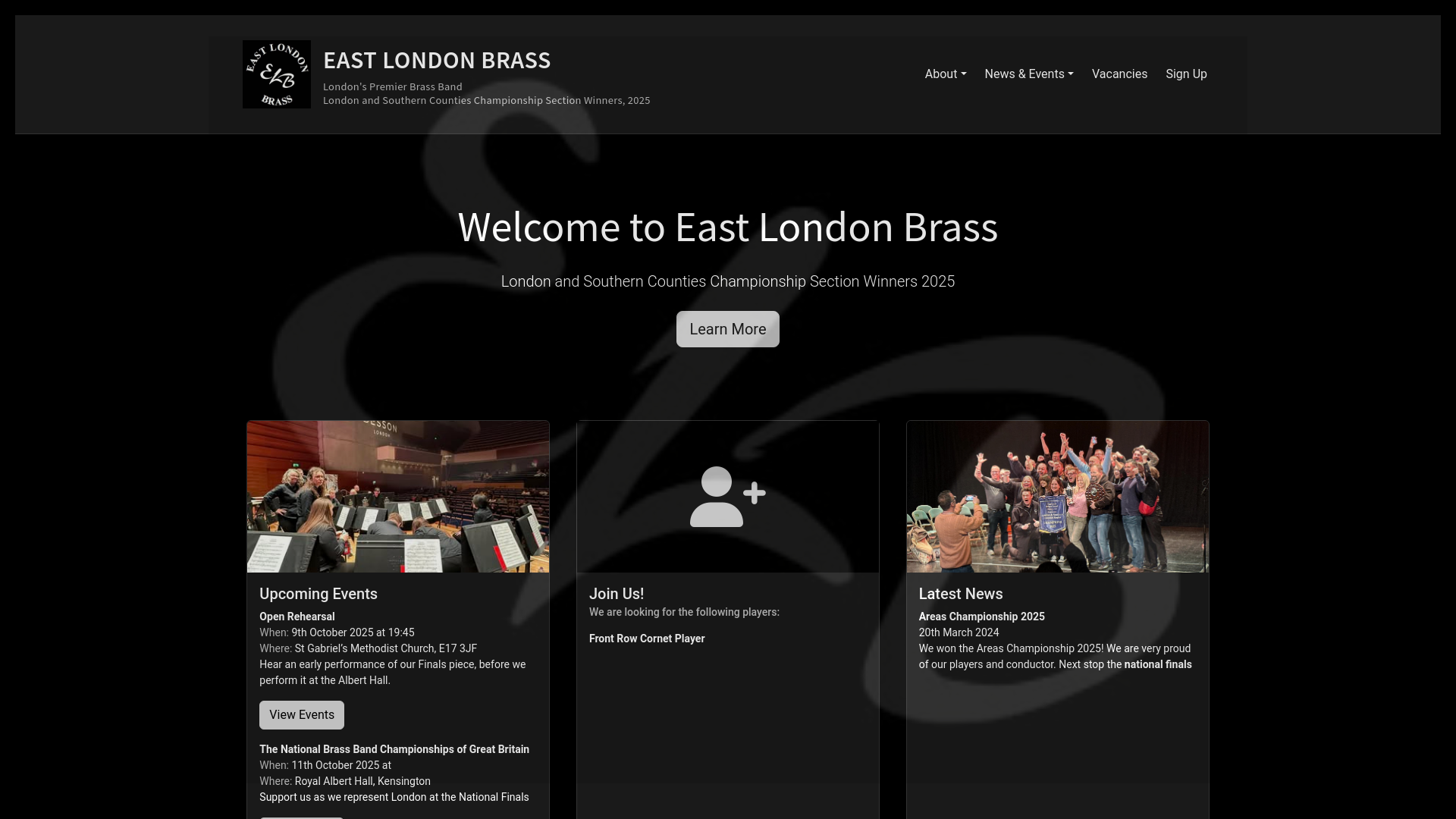 Website screenshot