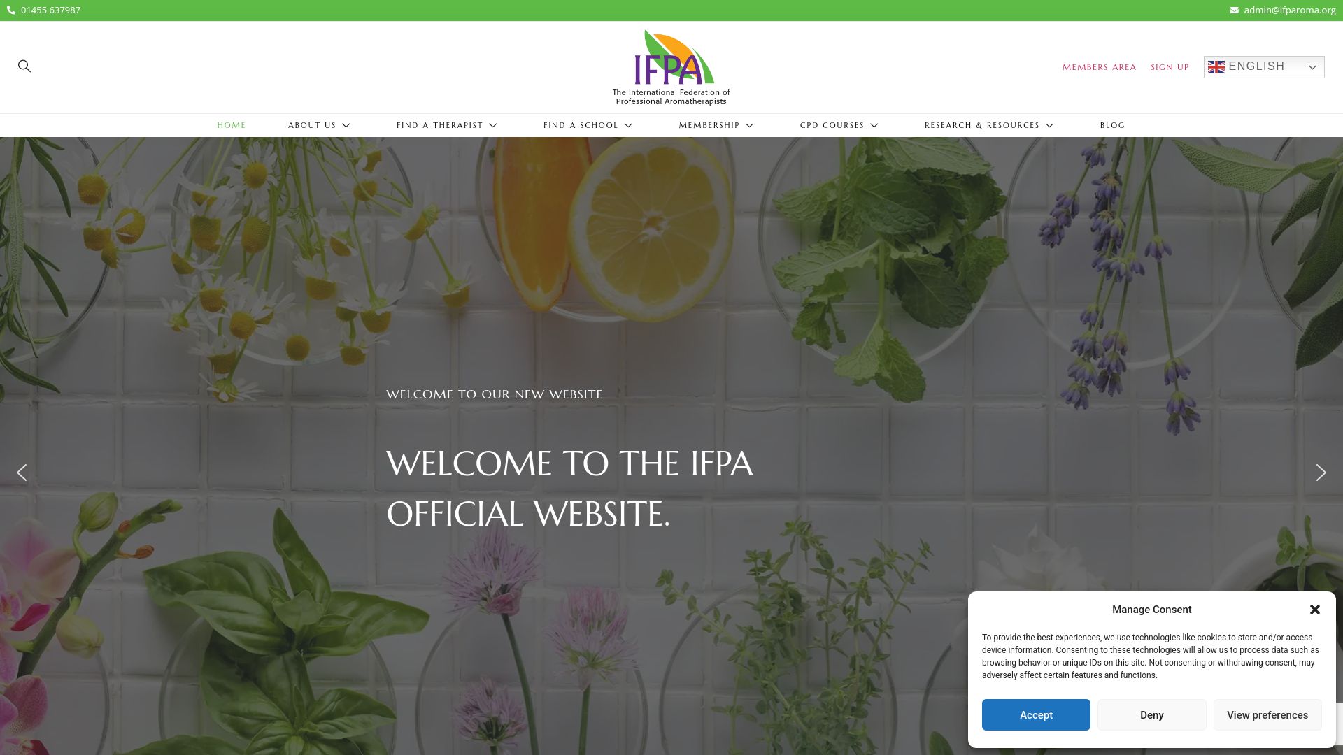 Website screenshot