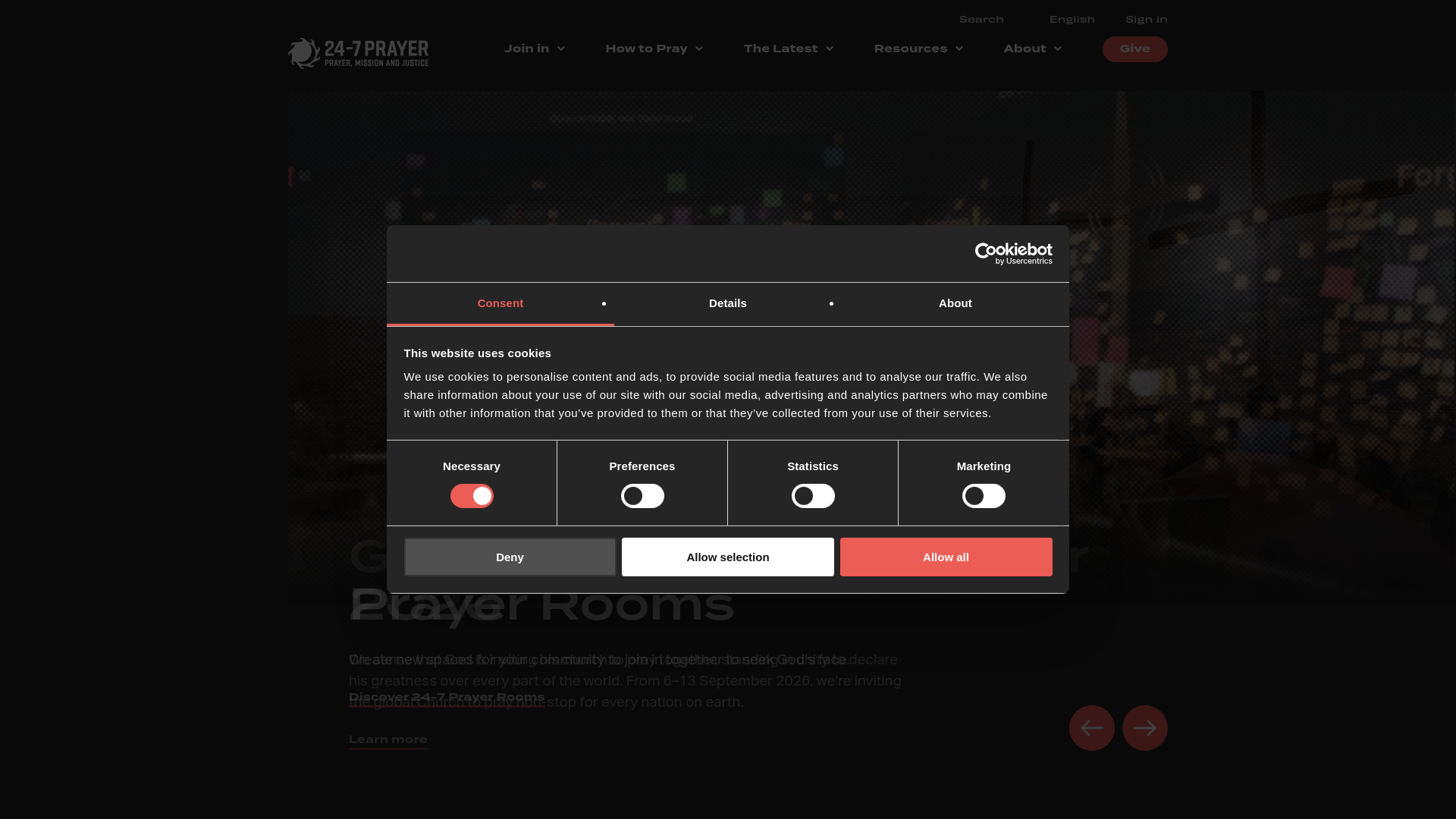 Website screenshot