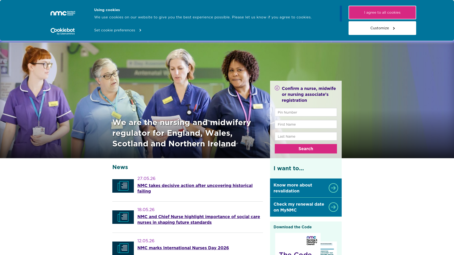 Website screenshot
