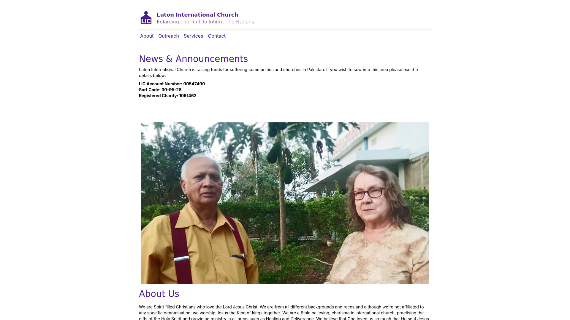 Website screenshot