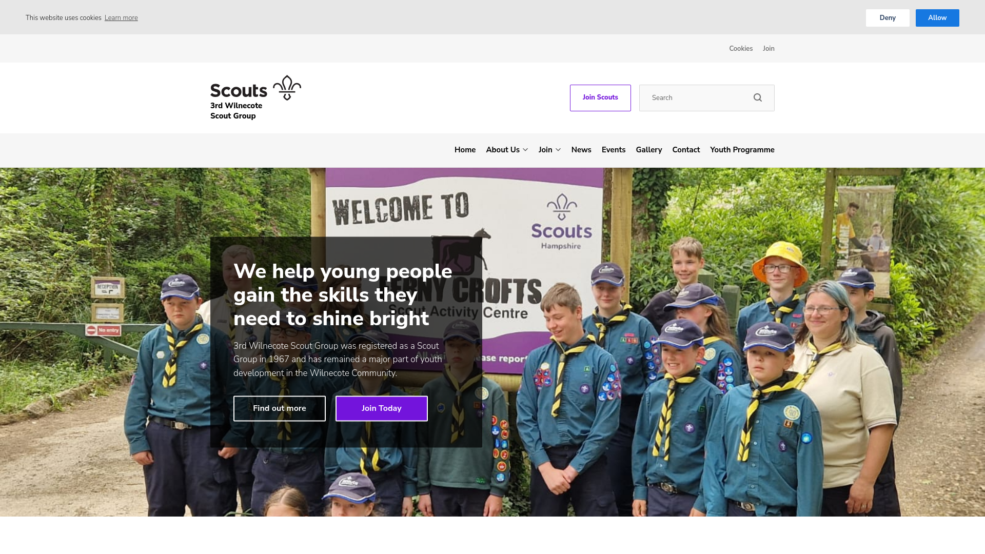 Website screenshot