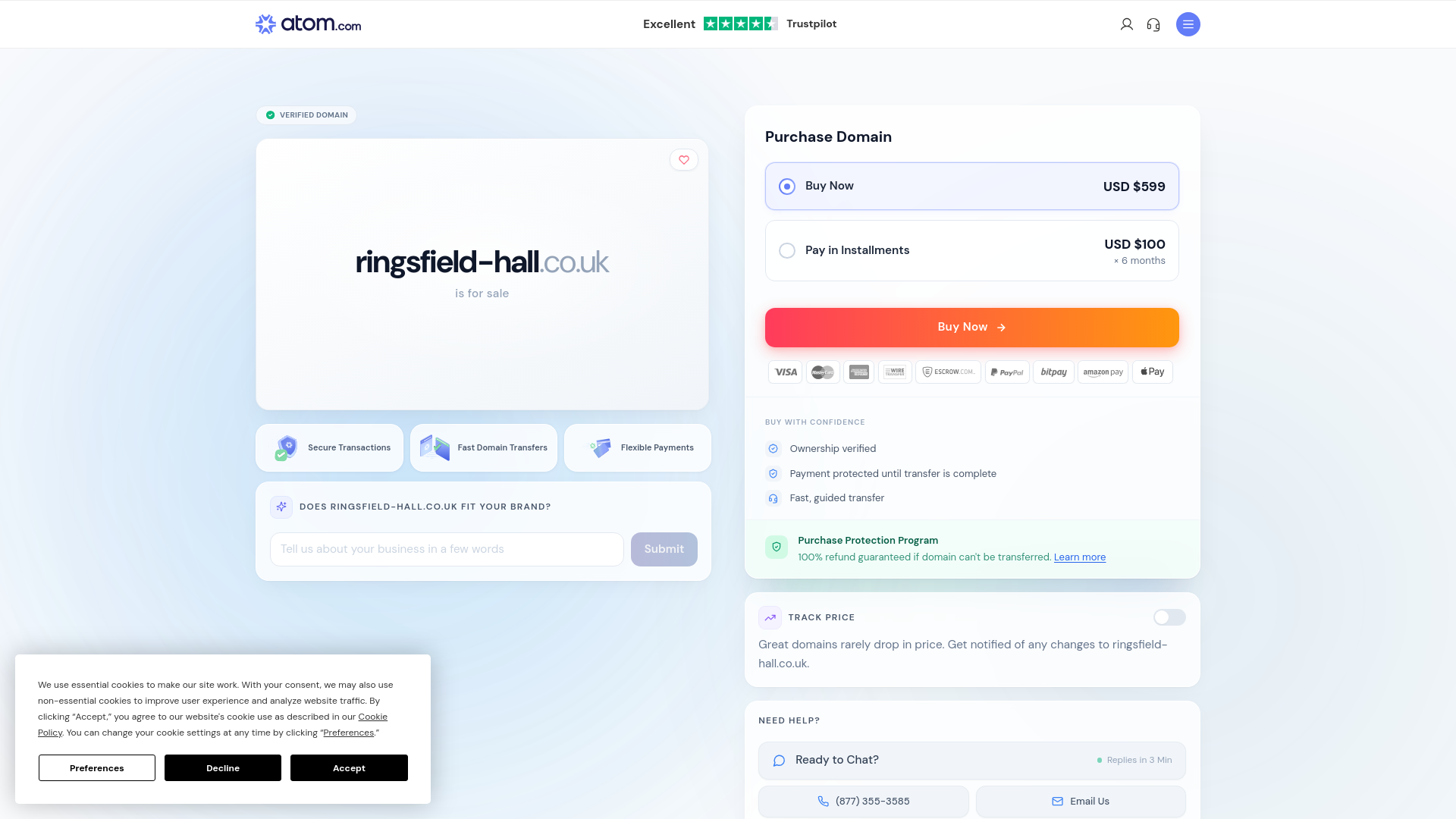 Website screenshot