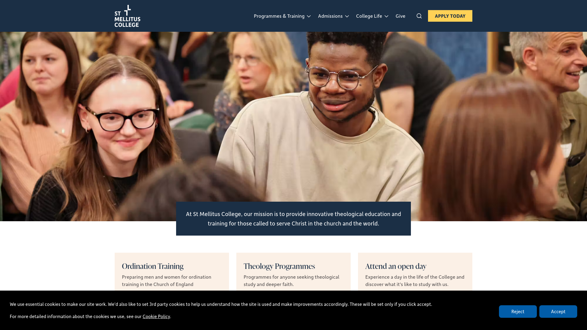Website screenshot