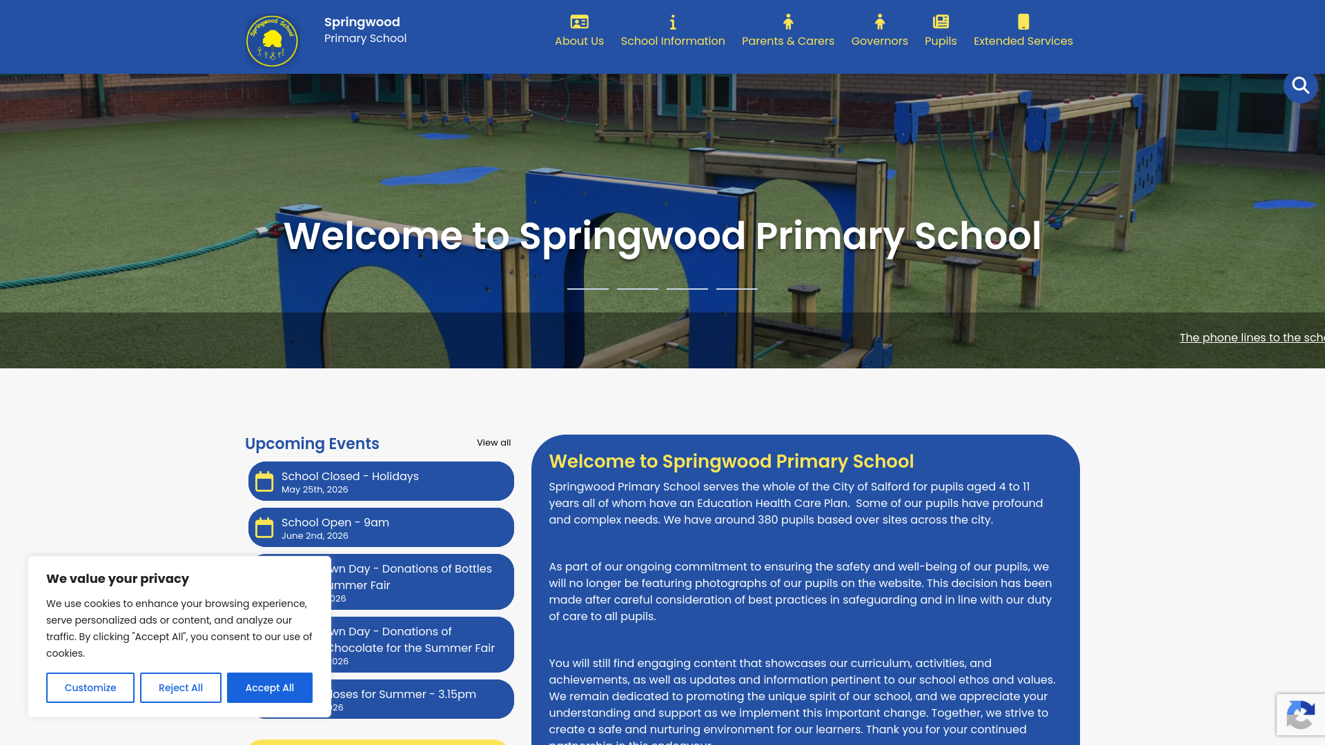 Website screenshot