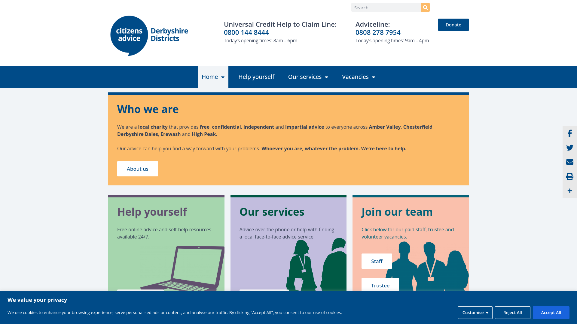 Website screenshot