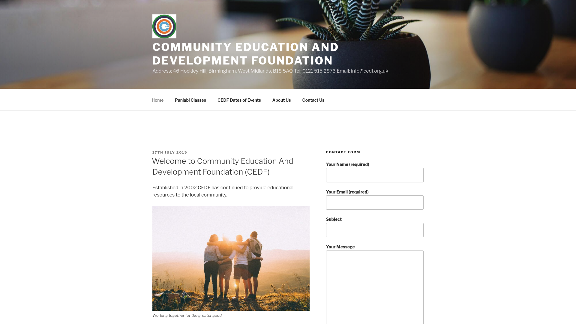 Website screenshot