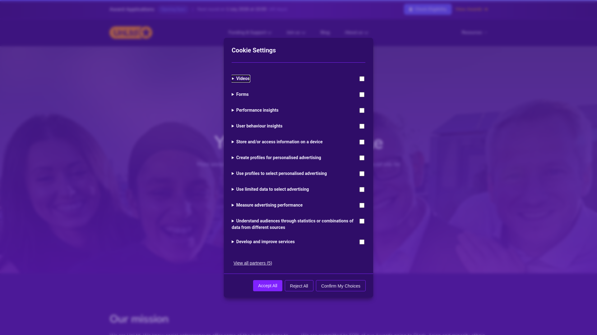 Website screenshot