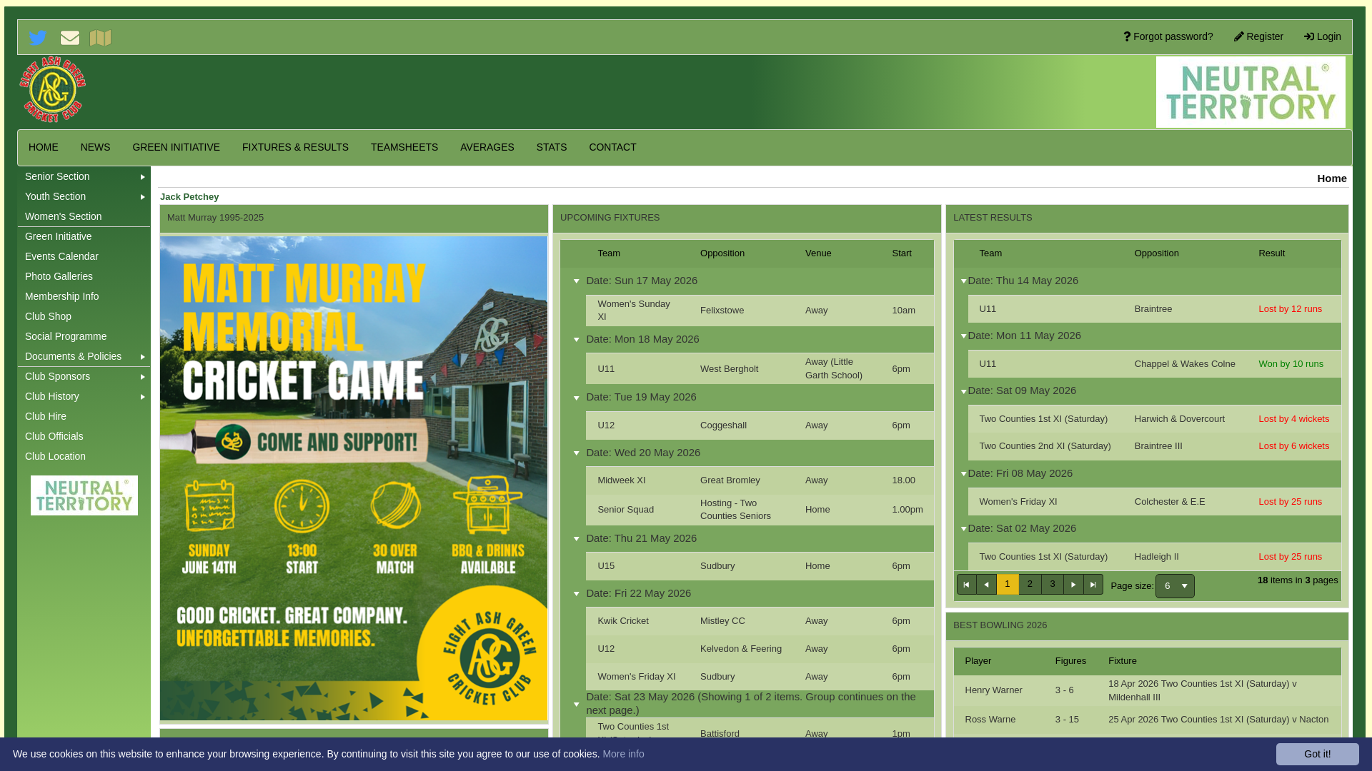 Website screenshot