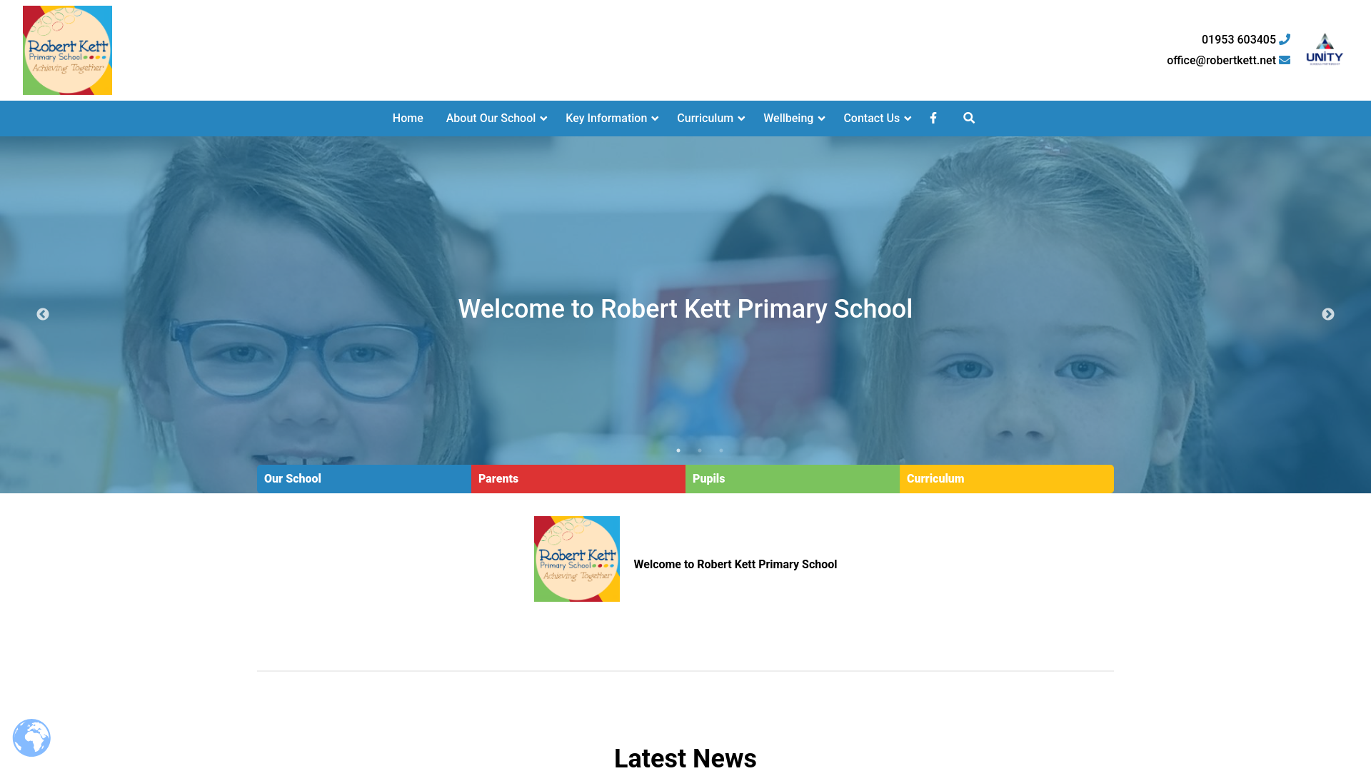 Website screenshot