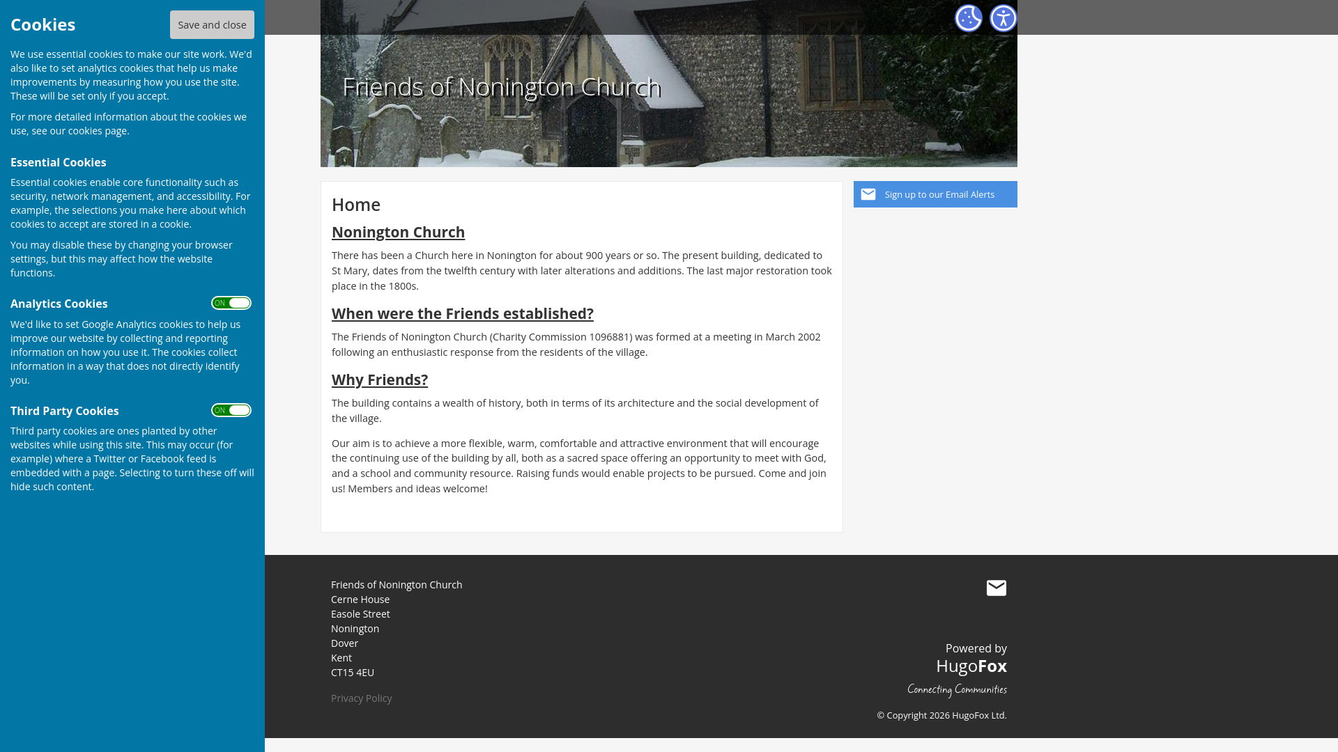 Website screenshot
