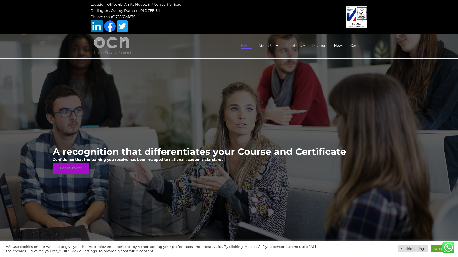 Website screenshot
