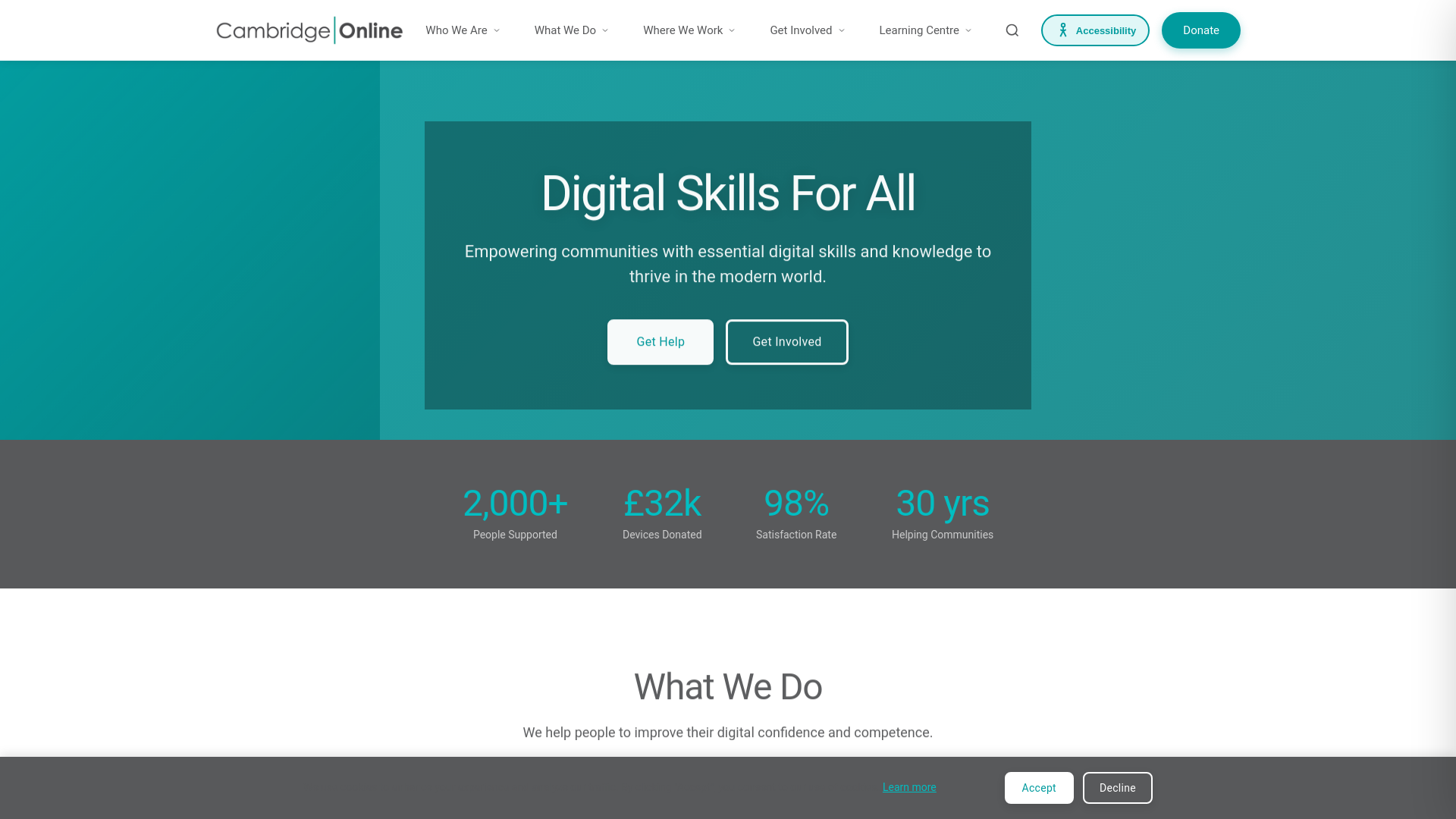 Website screenshot