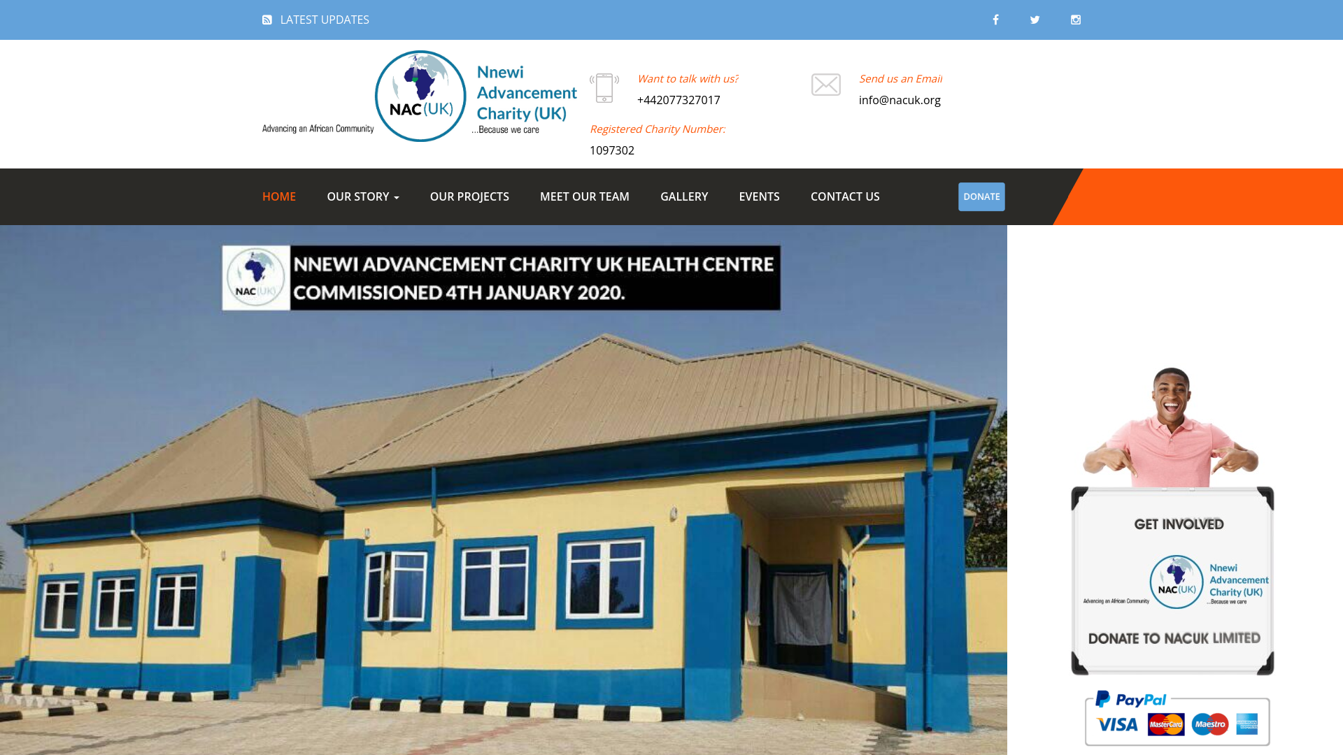 Website screenshot