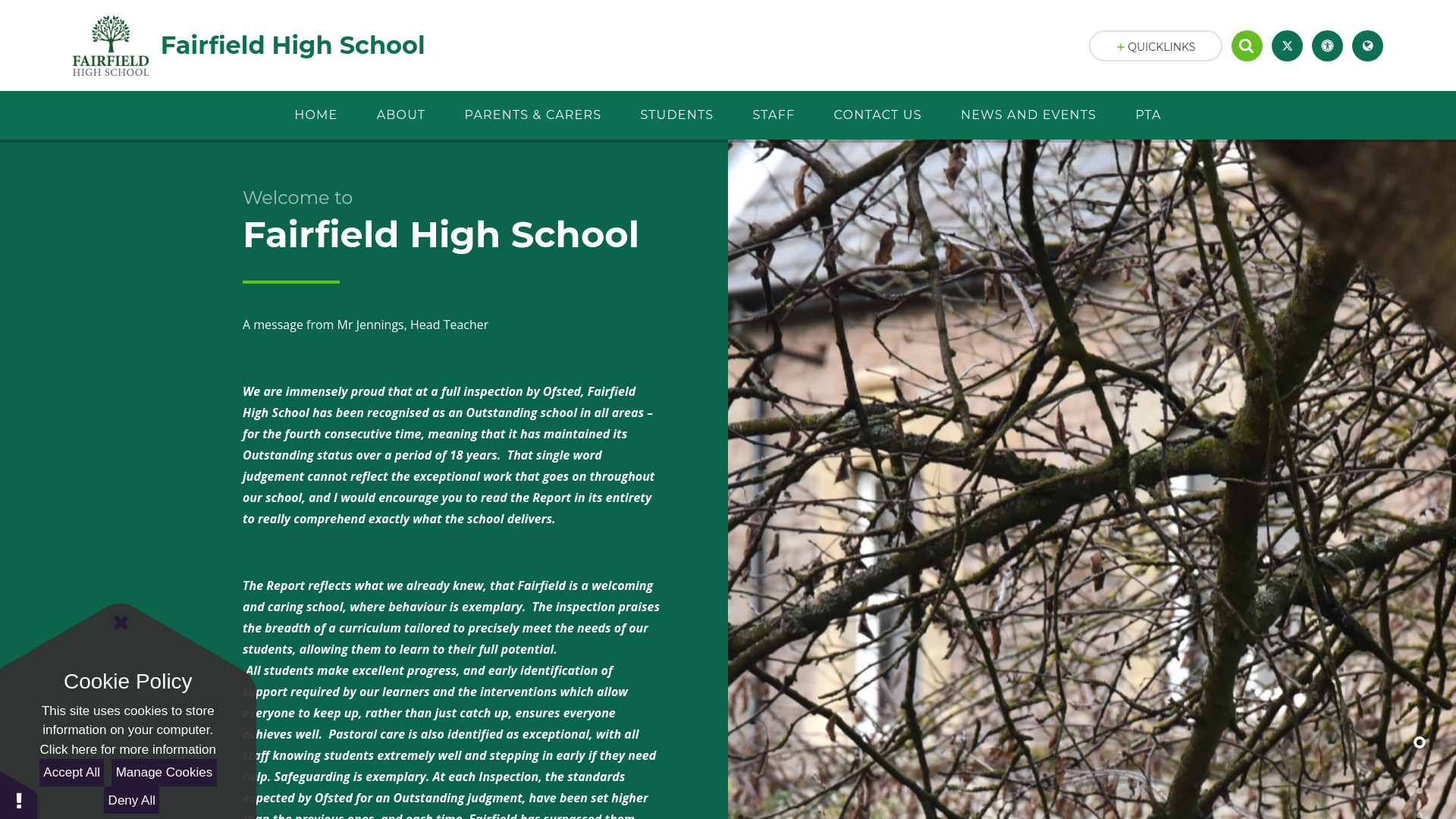 Website screenshot
