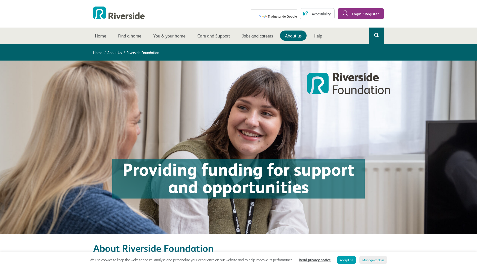 Website screenshot