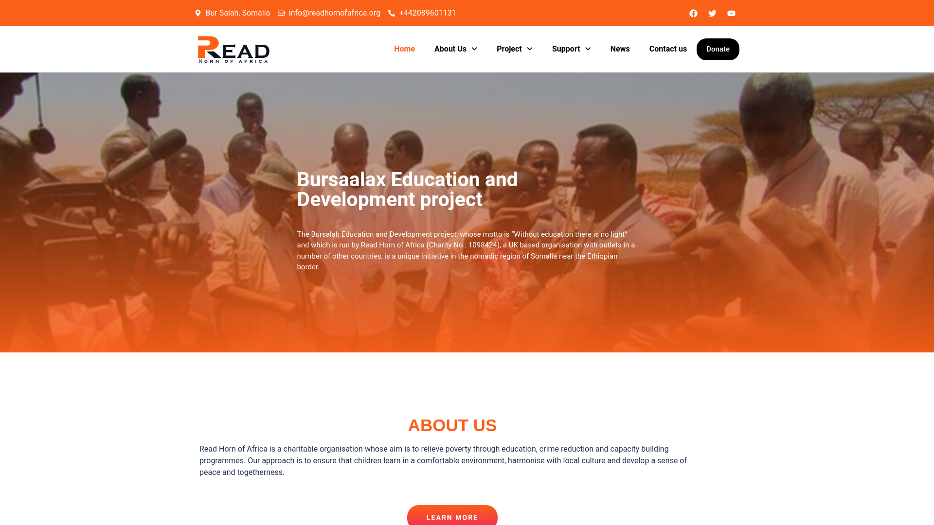 Website screenshot