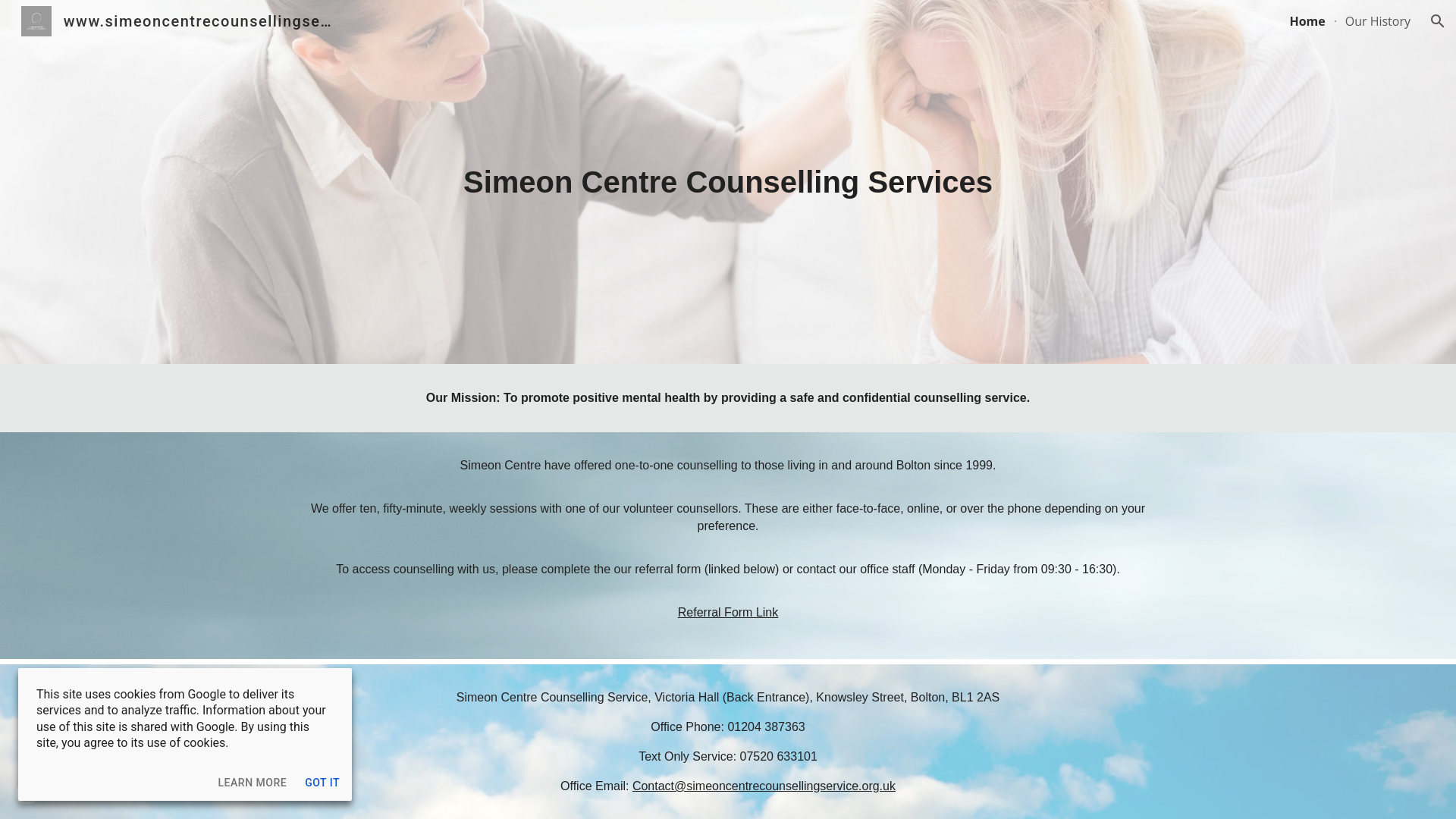 Website screenshot