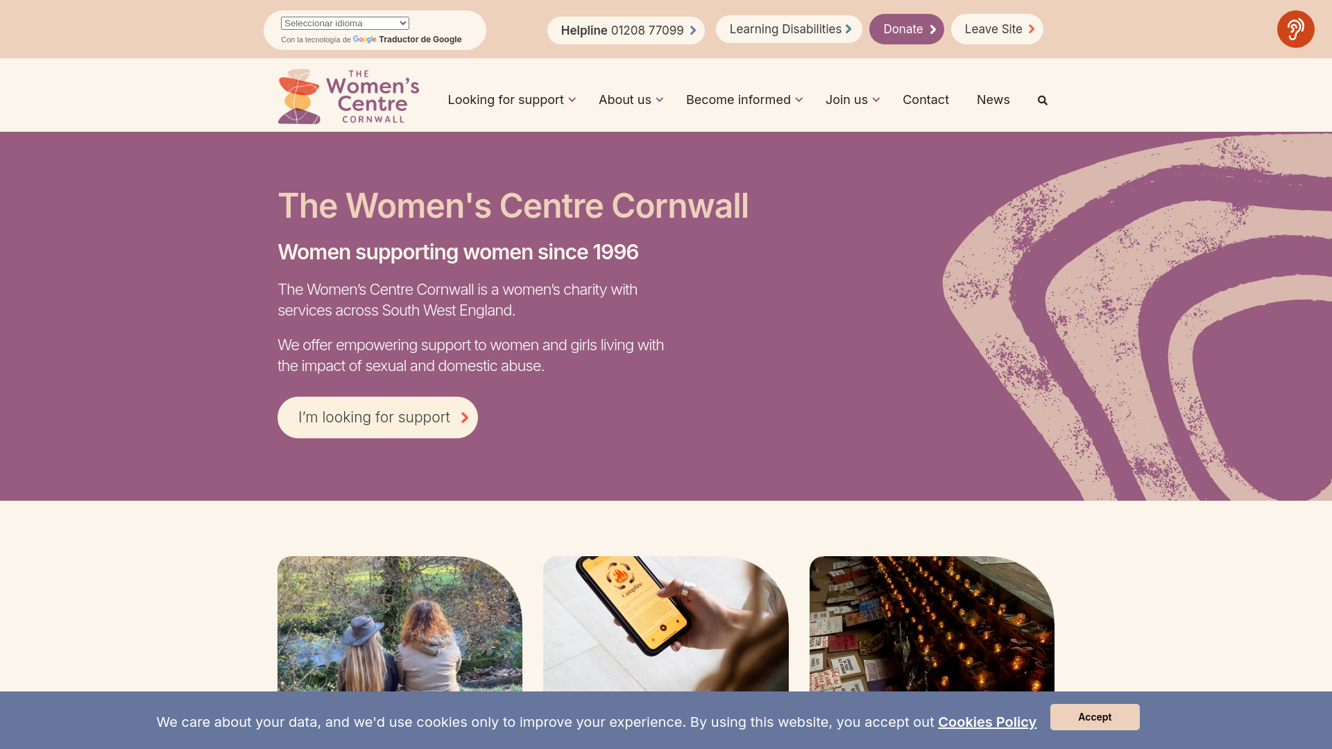 Website screenshot