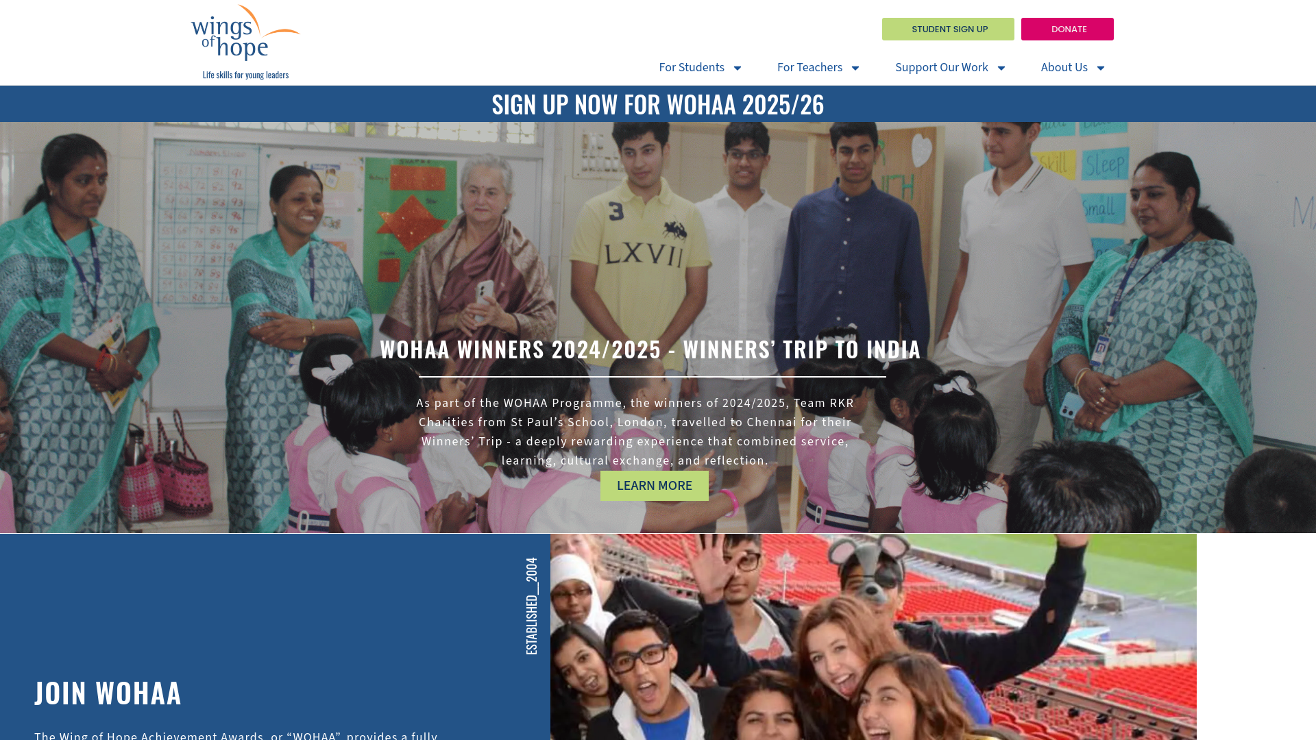 Website screenshot