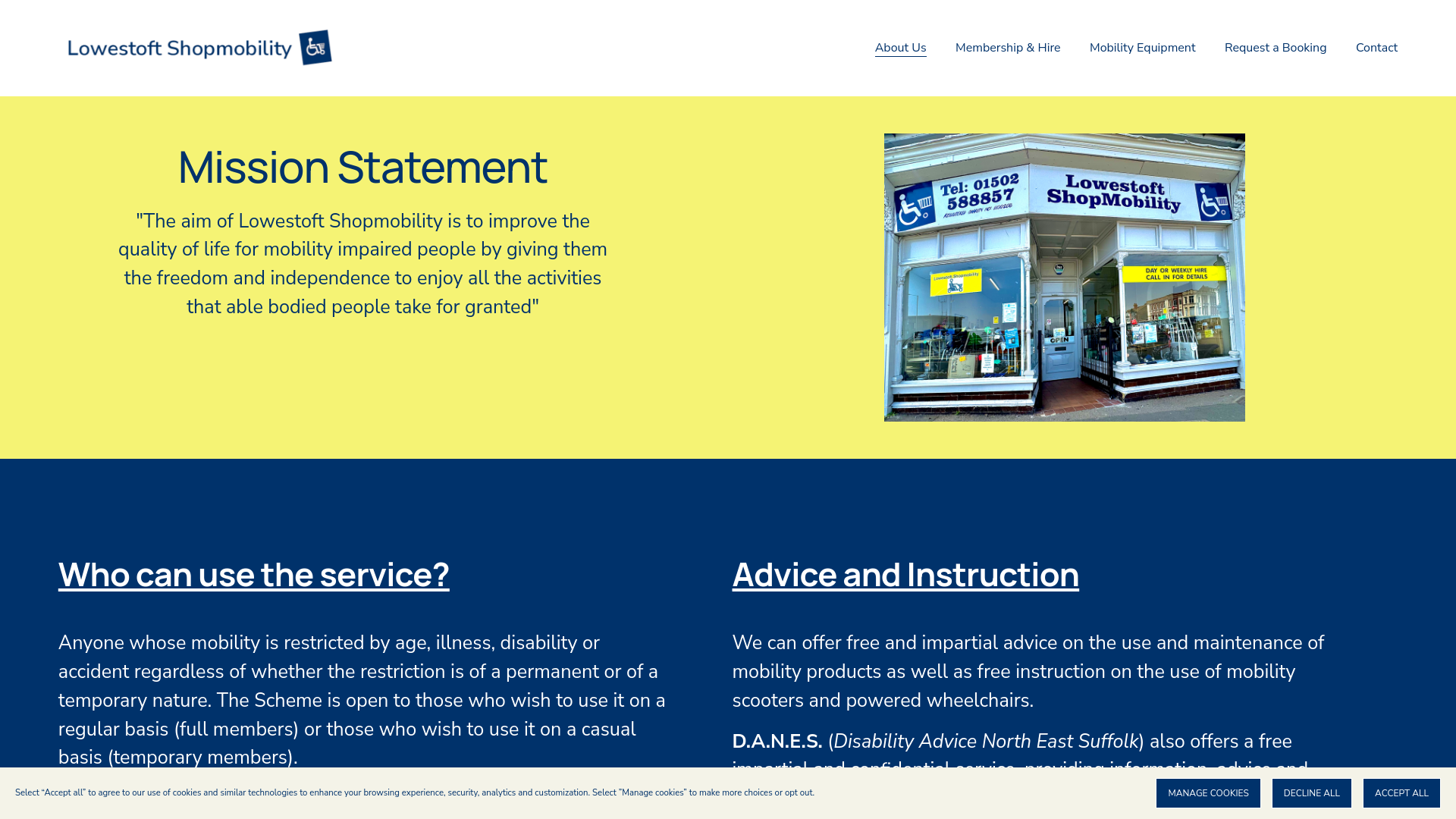 Website screenshot