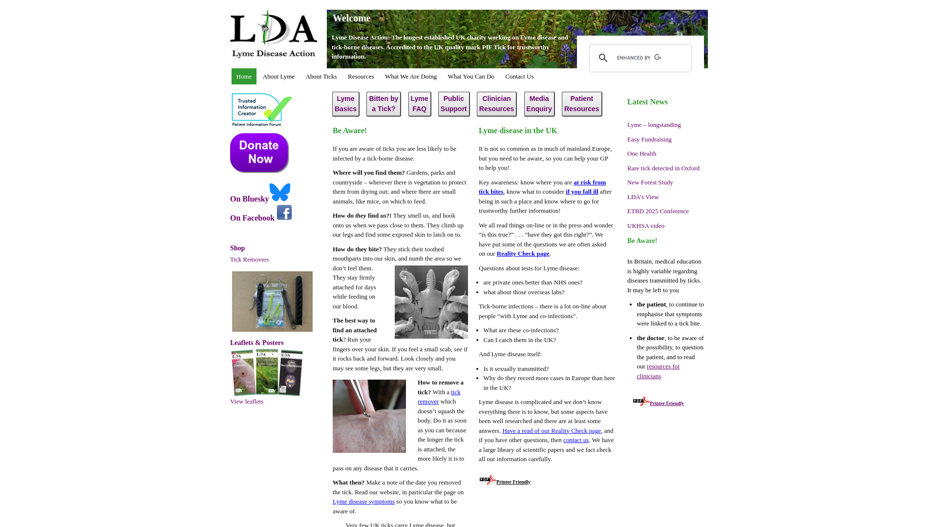 Website screenshot