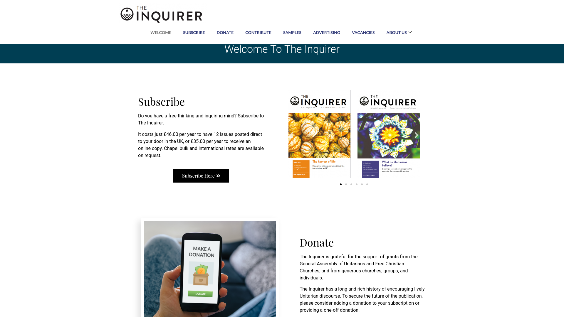 Website screenshot